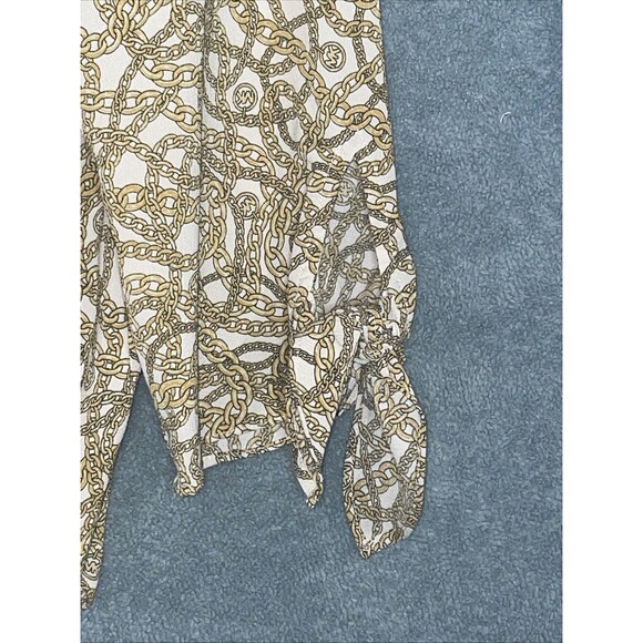Michael Kors Womens Top XL Gold Chain Work Career Professional Office Casual - Picture 7 of 11